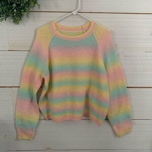*NEW* Pastel Striped Women's Sweater. Size XL